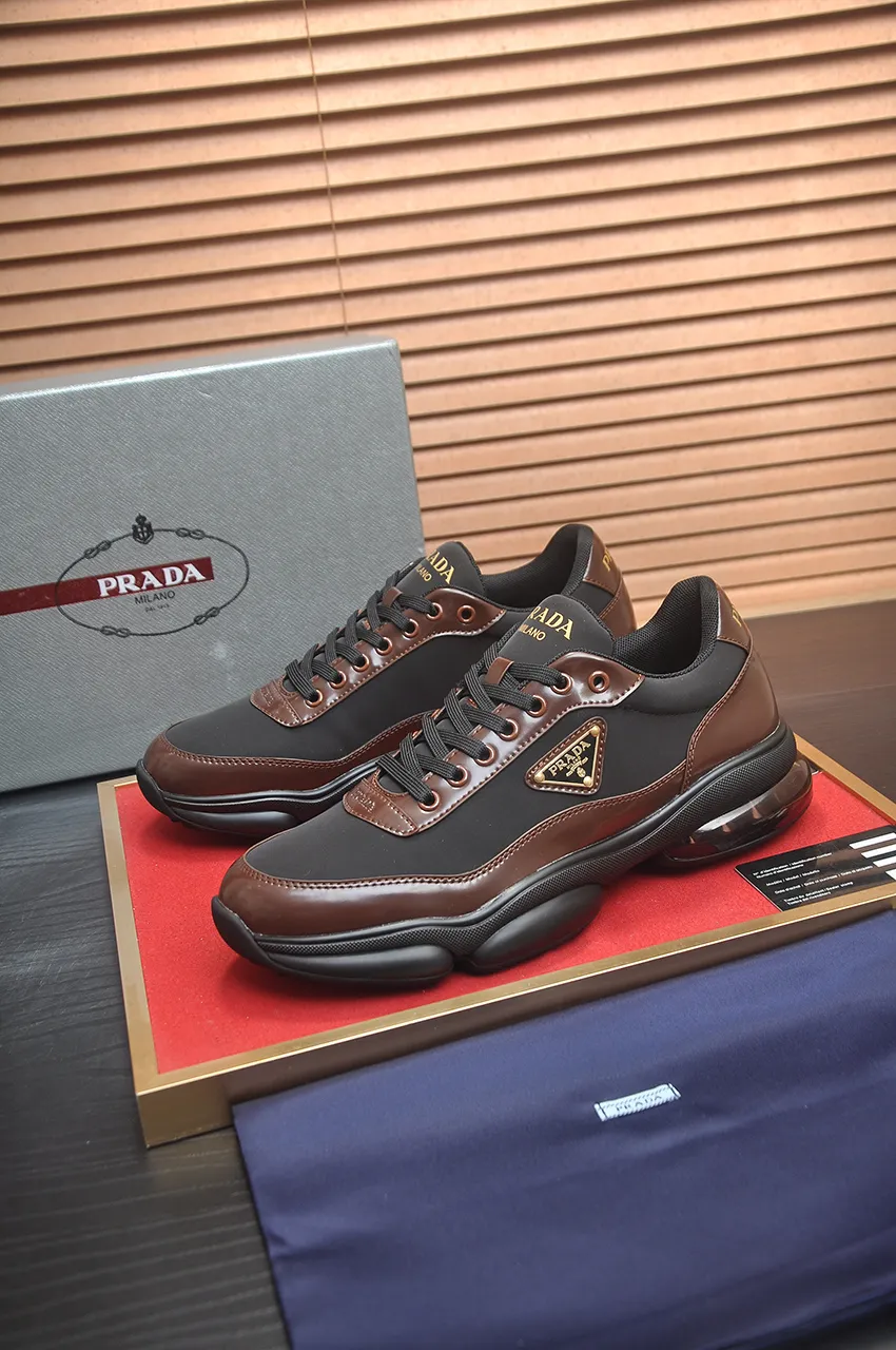 Men's shoes 💰700💶[PRADA] Men's shoes counter hot sale, official website synchronization, 👑Top version ✔️Original cowhide upper + cowhide lining, 1🆚1 replica, original original sole [black/blue/brown 3 colors] 🎯 Material: cowhide surface 🎯 Inner lining: cowhide 🎯 Sole: original molded outsole 🎯 size: Male 38-45 (45 is custom-made and cannot be returned or exchanged)